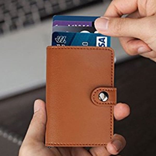 Men's Slim Wallet Front Pocket Rfid Blocking Credit Card Holder