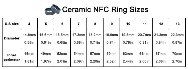 Multi-Functional NFC Smart Rings Ceramic NFC Ring - CXJRFIDFactory