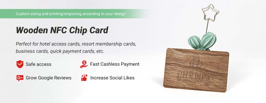 Wooden NFC Chip Card