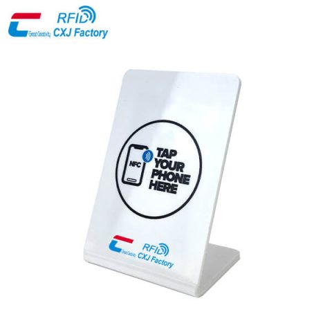 CXJ Acrylic QR Stand with NFC Chip (1)