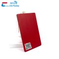 Wholesale Bamboo NFC Cards Color Wooden Cards with QR Code -Red